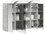 Bathroom Mirror Cabinet Concrete Grey 63.5 x 16 x 62.5 cm 889162