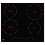 Ceramic Hob with 4 Burners Touch Control 6000 W 50784