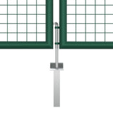 Mesh Garden Gate Steel 400x125 cm Green 145749