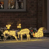 LED Reindeers 3 pcs Warm White Fabric 42012984