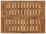 Garden Bar Table Natural and Coffee 60 x 60.5 x 105 cm 901333