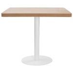 Bistro Table Light Brown 80X80 cm MDF 286432