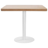 Bistro Table Light Brown 80X80 cm MDF 286432