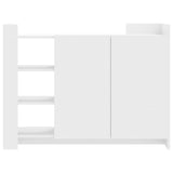 ZNTS Sideboard White 100x35x75 cm Engineered Wood 848409