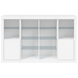 Sideboards with LED Lights 3 pcs White Engineered Wood 3209135