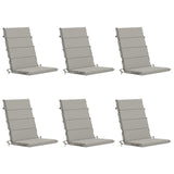 6-Piece High Back Bhair Cushions GEMERT 100% Polyester Grey 946094