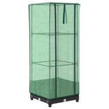 Raised Bed with Greenhouse Cover Rattan Look 40x40x123 cm 4015809