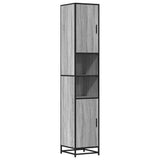 Bathroom Cabinet Grey Sonoma 35x37.5x188.5 cm Engineered Wood and Metal 3300883