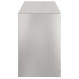 Wheelie Bin Storage for 4 Bins Silver 272 x 77.5 x 115.5 cm 3394790