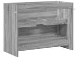 Bathroom Under Sink Cabinet Grey Sonoma 78.5 x 37.5 x 81 cm 890717