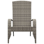 Garden Adirondack Chair Grey Poly Rattan 319695