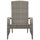 Garden Adirondack Chair Grey Poly Rattan 319695