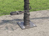 Welded Wire Fence with Concrete Base 100 x 0.5 m 3353720