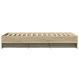 Bed Frame Sonoma Oak Engineered wood Single Modern Bed Frame 3295676