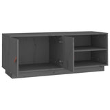 TV Cabinet Grey 105x34x40 cm Solid Wood Pine 818222