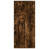 Shoe Cabinet Smoked Oak 80x39x178 cm Engineered Wood 3276676
