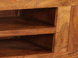 TV Cabinet Solid Wood with Honey Finish 120x30x40 cm 244679