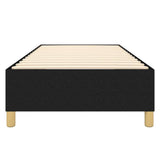 Box Spring Bed Frame Black Single Fabric 3121207