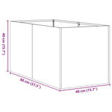 ZNTS Planter 40x80x40 cm Galvanised Steel 860736