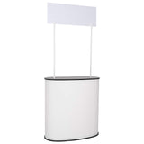 Trade Show Counter Black and White 90 x 48 x 200 cm 42046602
