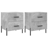 Bedside Cabinets 2 pcs Concrete Grey 40x35x47.5 cm Engineered Wood 827333