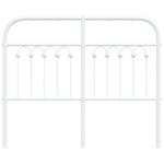 ZNTS Metal Headboard White 120 cm 376680