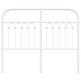 ZNTS Metal Headboard White 120 cm 376680