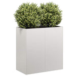 ZNTS Planter 80x40x80 cm Stainless Steel 860714