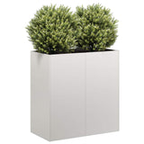 ZNTS Planter 80x40x80 cm Stainless Steel 860714