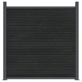 Fence Panel Grey 1391x186 cm WPC 3282796