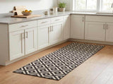 Kitchen Rug Grey and White Diamonds 300 x 60 cm 100% Polyamide 42045721