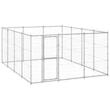 Outdoor Dog Kennel Galvanised Steel 14.52 m 3082318