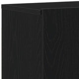 TV Cabinets 2 pcs Black Oak 160x30x41 cm Engineered Wood 862197