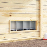 Chicken Nesting Box 4 Compartments with Legs Galvanised Steel 4104905