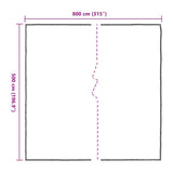 Clear Tarpaulin with Eyelets 5x8 m Polyethylene 4018570