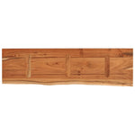 ZNTS Wall Shelf 100x30x2.5 cm Rectangular Solid Wood Acacia Live Edge 370240