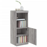 Sideboard with LED Lights Grey Sonoma 41x37x100 cm 836691