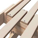 Bed Frame with Headboard Brown 80 x 200 cm Engineered Wood 877206