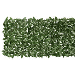 ZNTS Balcony Screen with Dark Green Leaves 600x75 cm 315486