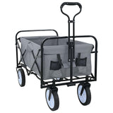 Folding Hand Trolley Manual Grey 94 x 53 x 99 cm Oxford Cloth 42020660