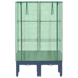 Raised Bed with Greenhouse Cover Rattan Look 80x40x140 cm 4015833