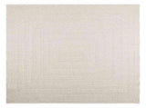 Rug ZIZUR Cream 200x200 cm Jute Look Indoor and Outdoor 4010367