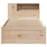 Bed Frame without Mattress 100x200 cm Solid Wood Pine 3323431