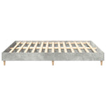 Bed Frame No Mattress Concrete Grey 200x200 cm Engineered Wood 3328702
