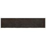 Bathroom Countertop Dark Brown 180x40x cm Treated Solid Wood 3156259
