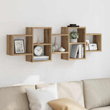 Wall Shelf Artisian Oak 129x18x42 cm Engineered Wood 853226