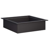 Fire Pit Ring Black 80 x 80 x 25 cm Steel 8012628
