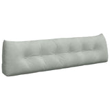 Back Pillow Light Grey 180 x 24 x 50 cm Velvet 42014574