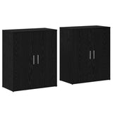 Sideboard 2 pcs Black Oak 60 x 31 x 70 cm Engineered Wood 3365552