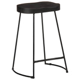 Bar Stools 2 pcs Black 45x40x62 cm Solid Wood Mango 4013528